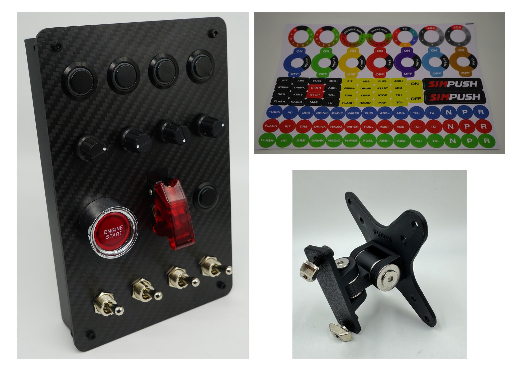 Amazon | SIMPUSH シムレーシング用品 ボタンボックス button box